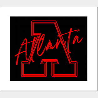 Atlanta Football Vintage Style Posters and Art